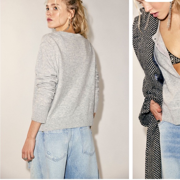 Free People Nocturnal Solid Cashmere Cardi - Picture 2 of 8